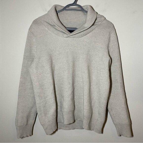 PATRICK ASSARAF SHAWL COLLAR MERINO WOOL SWEATER SIZE M - Picture 3 of 8